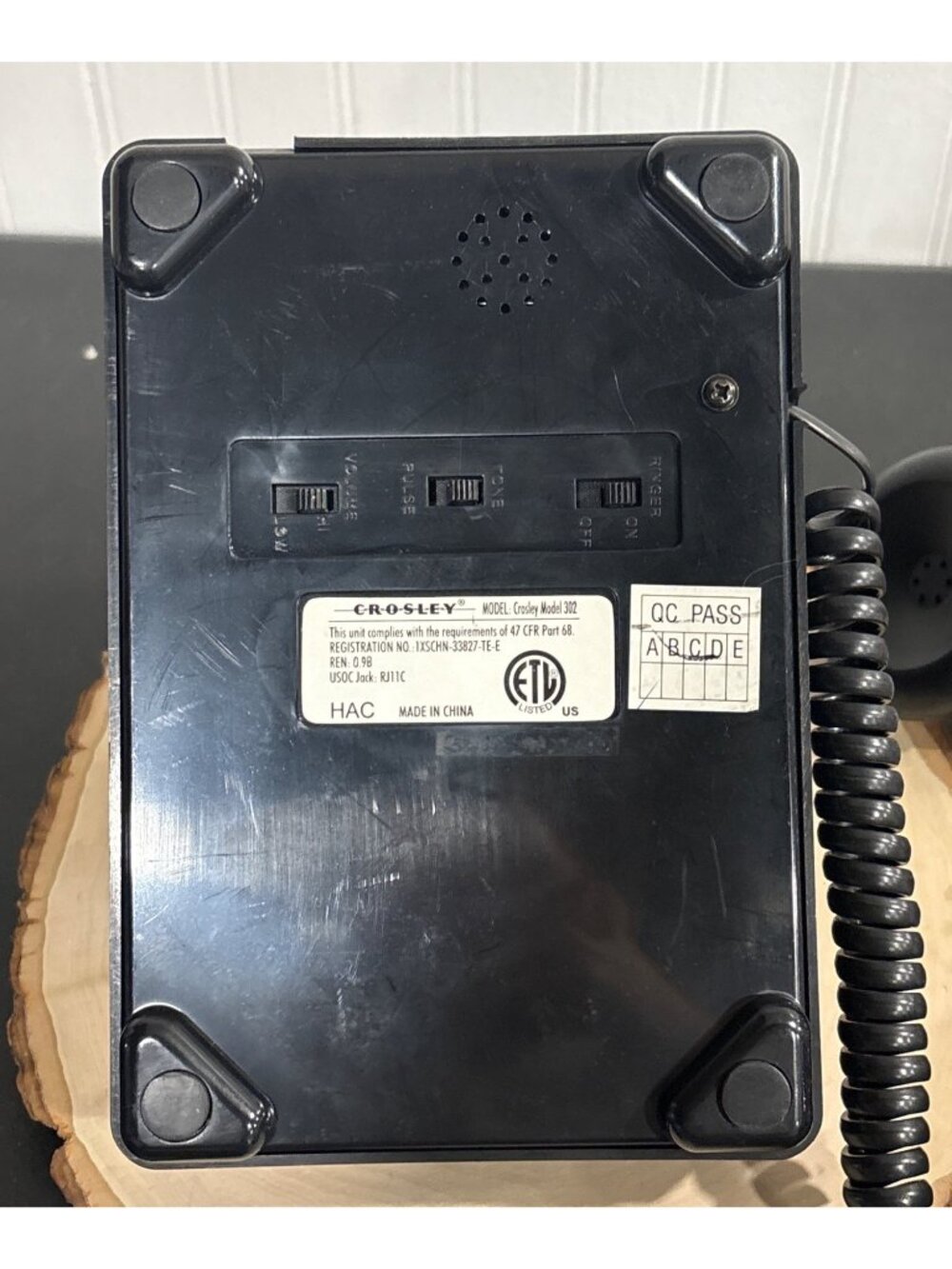 Crosley Retro Rotary Corded Telephone Black Vintage-Inspired Dial Design Functio - Picture 7 of 13